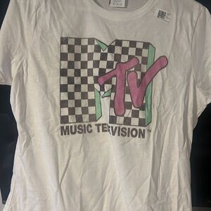 MTV Checkered Logo T-Shirt